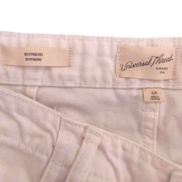 Universal Thread Cream Cargo Wide Leg Button Fly Pants - Picture 5 of 7